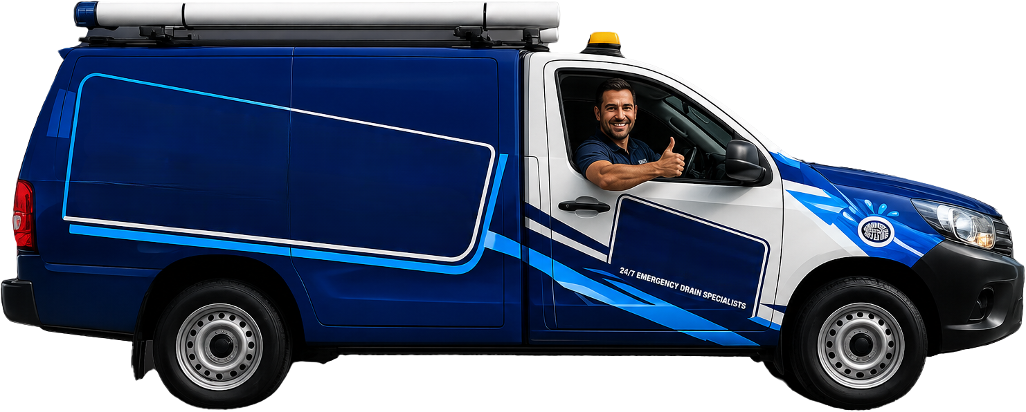 Zetland Blocked Drains service van